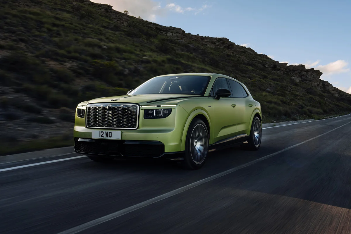 Bentley's first electric car, the Torcal, drops the round headlights