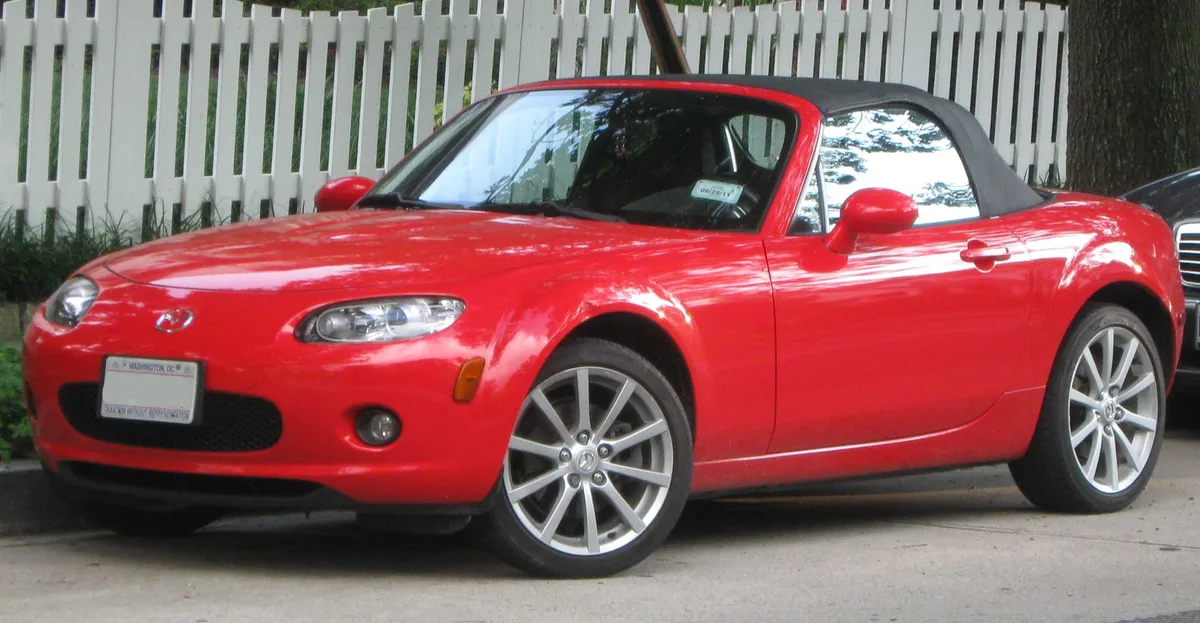 Third-generation Mazda MX-5 Miata NC, the largest and heaviest Miata generation