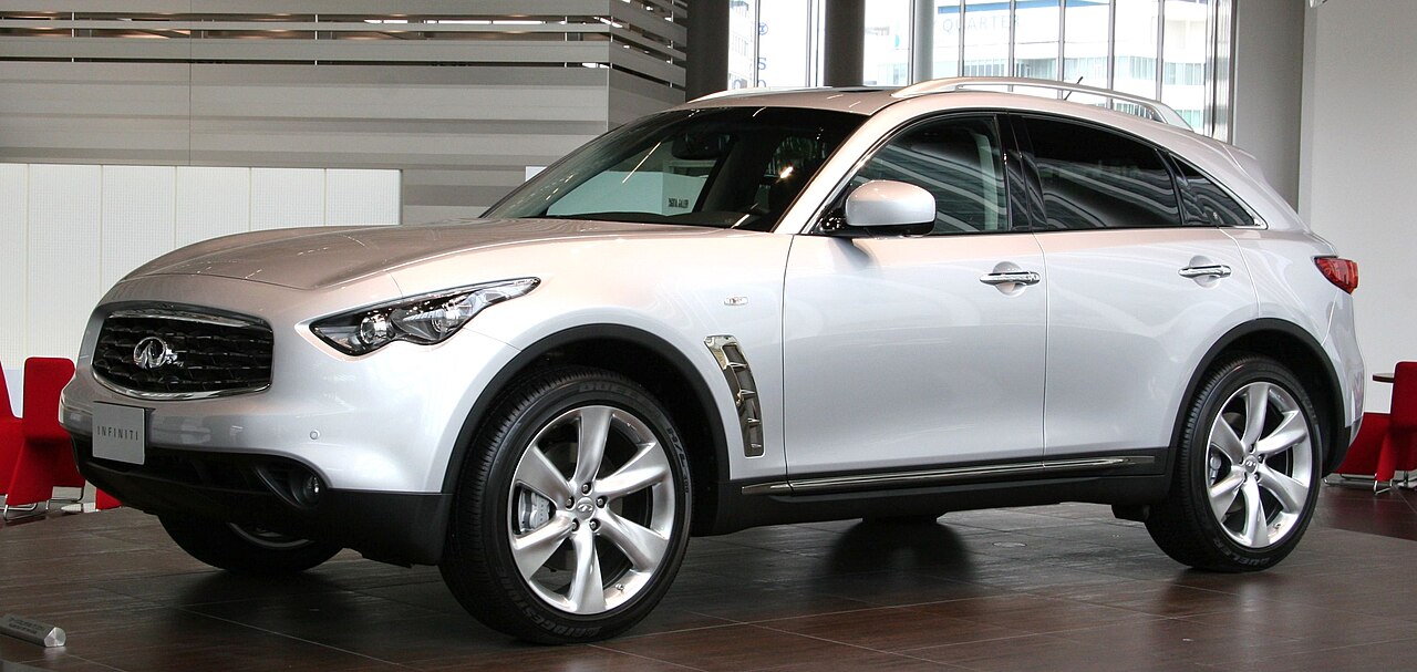 Infiniti FX45: V8 version of the FX sport crossover (2003-2008). VK45 4.5 V8. The hot-rod of early Infiniti SUVs.