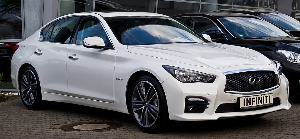 Infiniti Q50: Compact sport sedan (2014-present). VQ37 then VR30DDTT twin-turbo V6. Red Sport 400 is the standout.