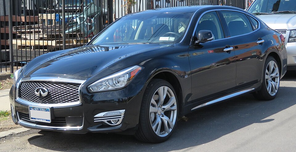 Infiniti Q70: Rear-drive luxury sedan (2014-2019). VQ V6 or VK56 5.6 V8. The renamed M-series flagship.