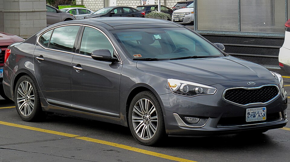 Kia Cadenza: Full-size front-drive sedan. V6 power and near-luxury comfort below the Stinger and K9.