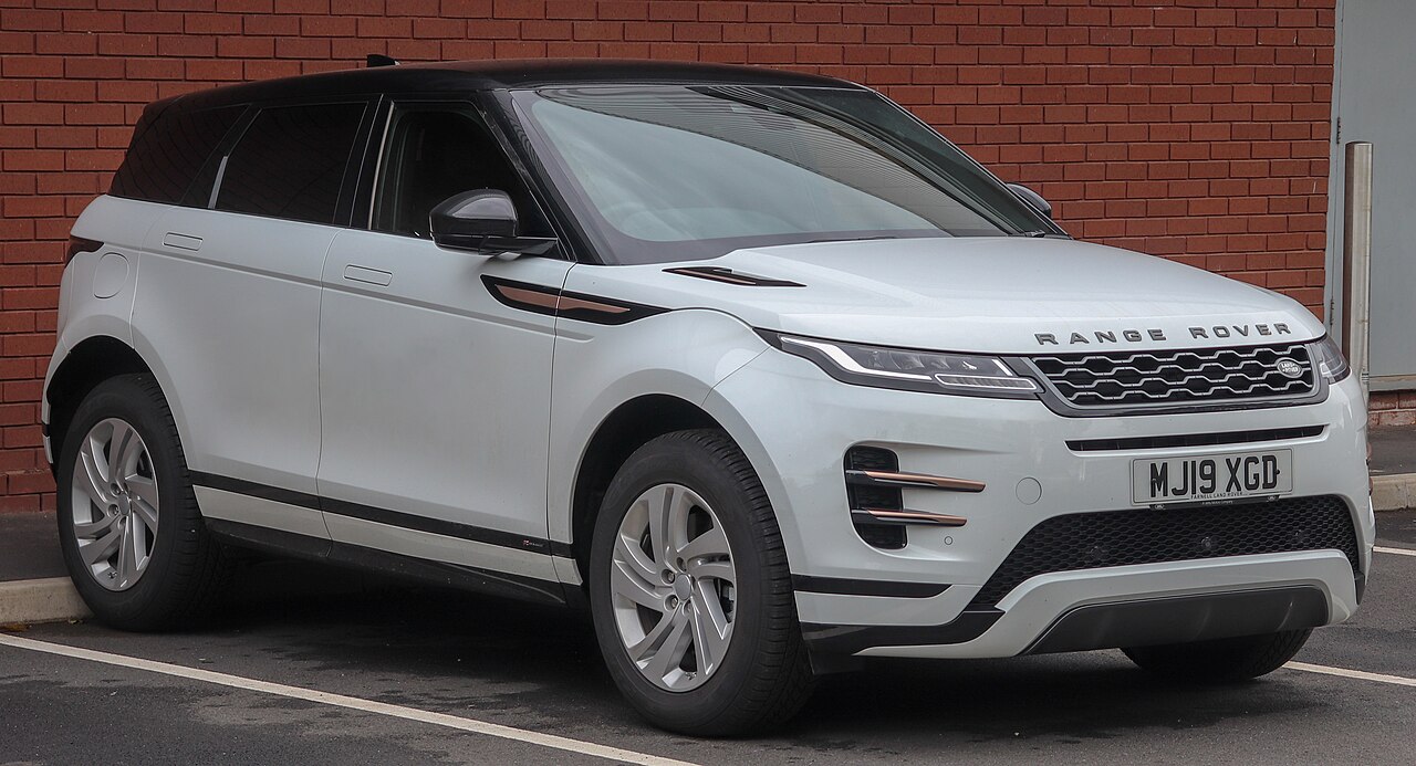 Land Rover Range Rover Evoque: Compact luxury crossover (2011+). Bold styling made it a fashion hit and Land Rover volume seller.
