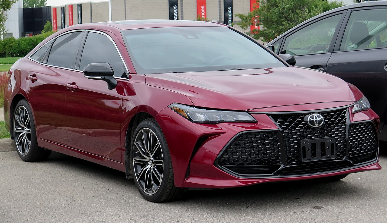 Toyota Avalon: The full-size flagship sedan. Comfortable, quiet, with an available V6 and TRD trim.